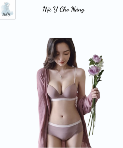 SET ÁO LÓT NÂNG NGỰC KHÔNG GỌNG + QUẦN ÁO 3/4 CÚP NHỎ