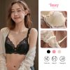 Áo Lót Ren Nữ Có Gọng, Mút Mỏng Tròn Gom Quả Chống Xệ, Hạn Chế Ngấn Mỡ Lưng