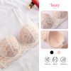 Áo Lót Ren, Cup Quả Ngang Có Gọng Nâng Đẩy V1, Mút Mỏng 0.5cm, Ren Tua Rua Quyến Rũ